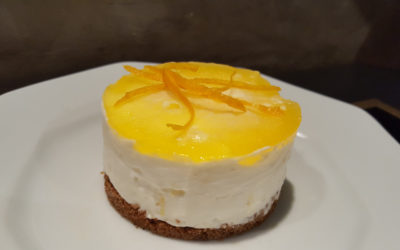 Cheesecake à l’orange & fleur d’oranger