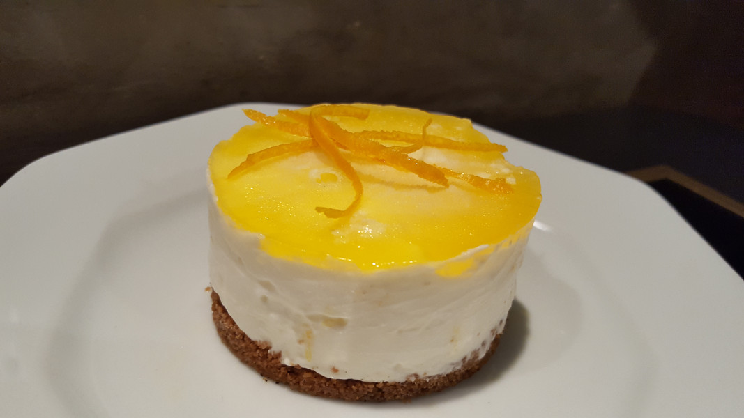 Cheesecake à l’orange & fleur d’oranger