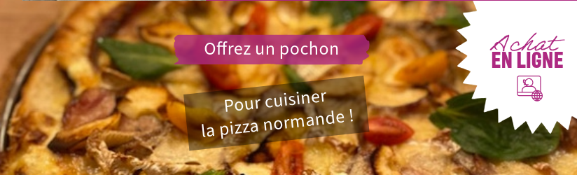 offrir un cadeau pochon culinaire recette pizza normande les gourmandises de Nathalie